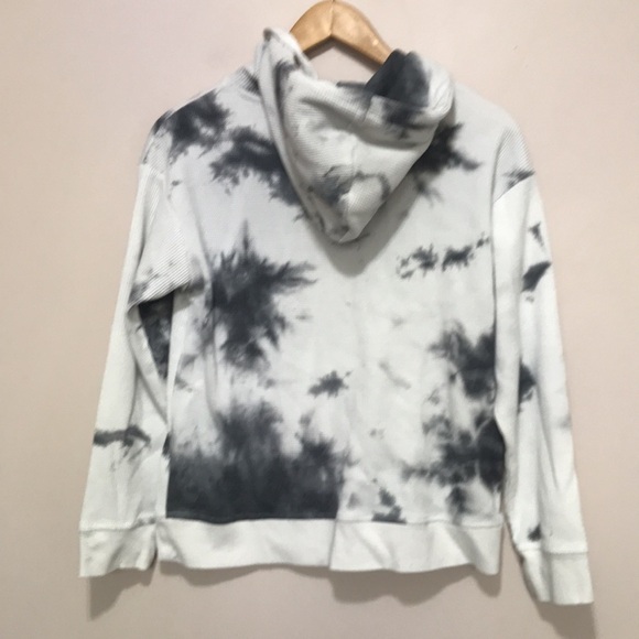 ZYIA Gray Hendrix Thermal Hoodie sweatshirt size XS oversized - Picture 8 of 13